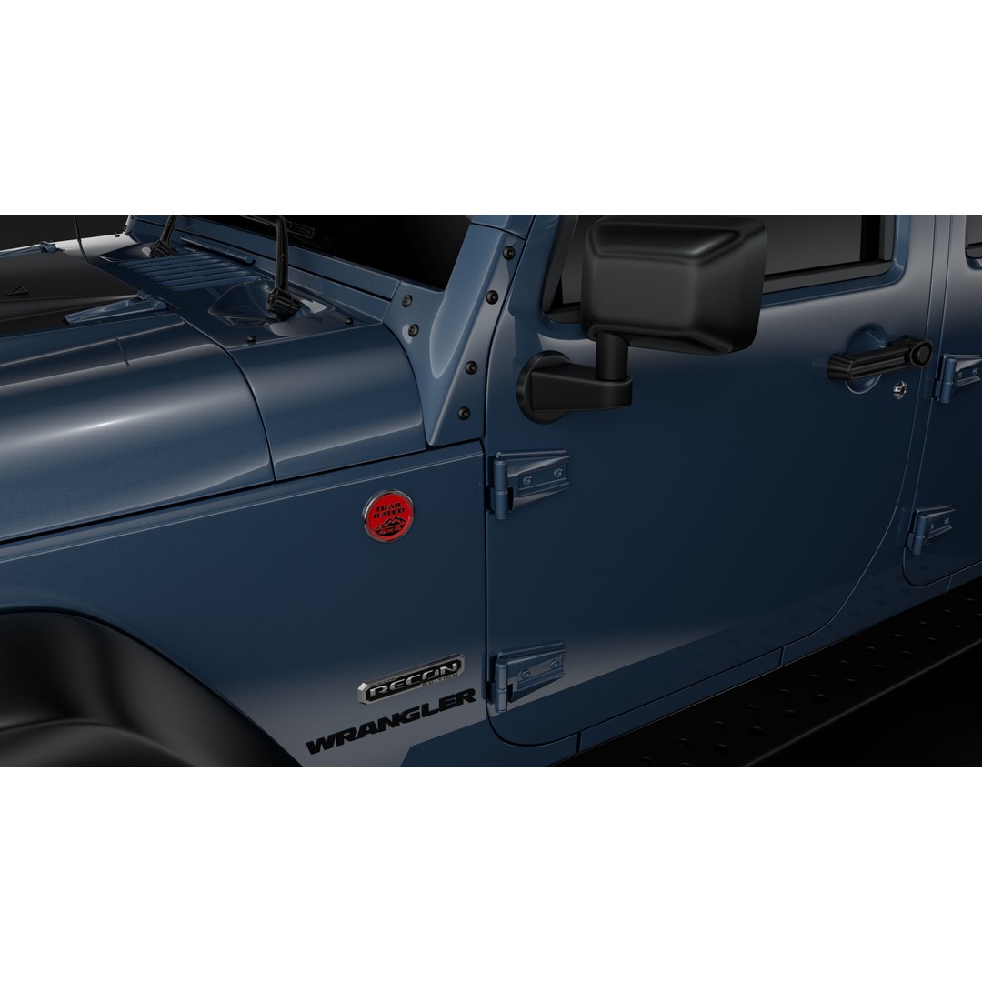 Jeep Wrangler Unlimited Rubicon Recon JK 2017 3D Model – High Poly Game Asset, FBX, OBJ - View 13