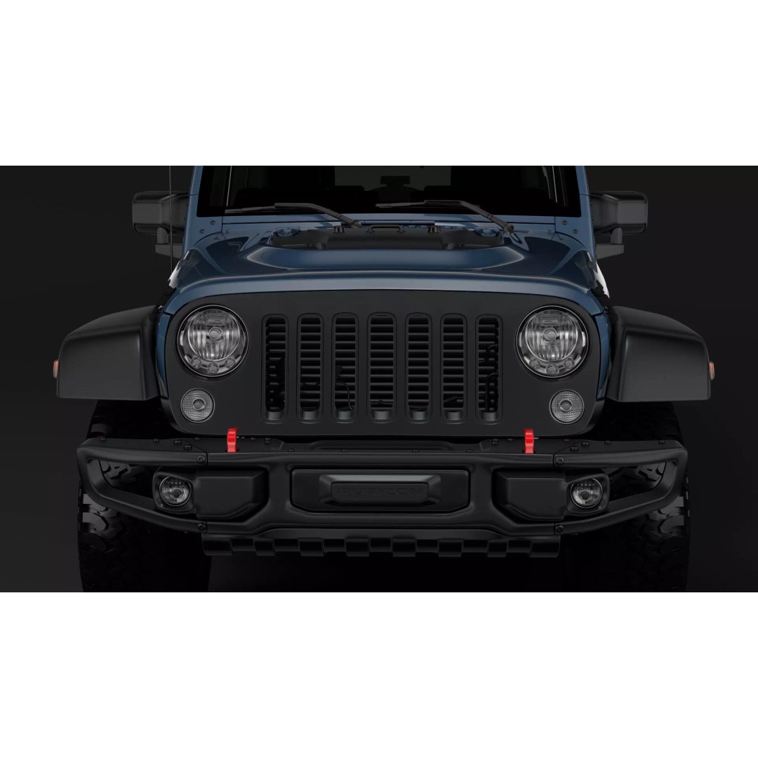 Jeep Wrangler Unlimited Rubicon Recon JK 2017 3D Model – High Poly Game Asset, FBX, OBJ - View 2