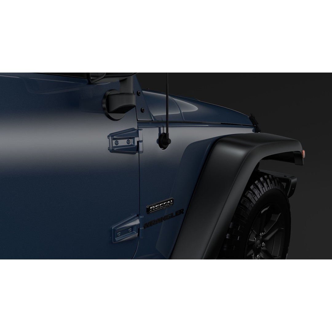 Jeep Wrangler Unlimited Rubicon Recon JK 2017 3D Model – High Poly Game Asset, FBX, OBJ - View 7