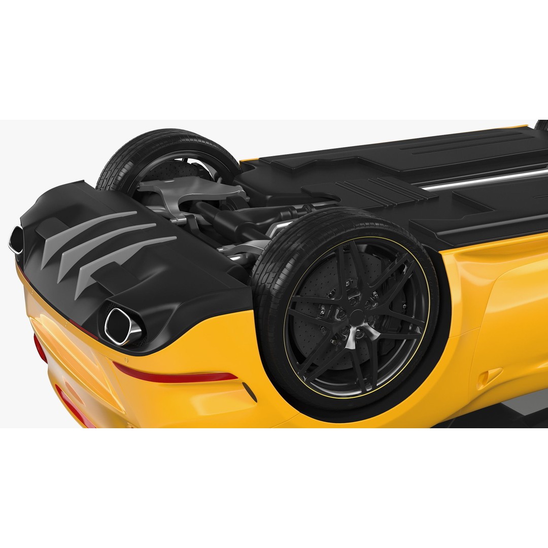 Generic Sport Car 3D Model – High Quality PBR Asset, FBX, OBJ - View 17