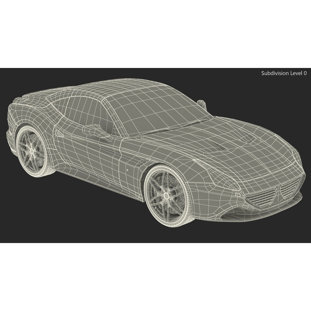 Generic Sport Car 3D Model – High Quality PBR Asset, FBX, OBJ - View 20
