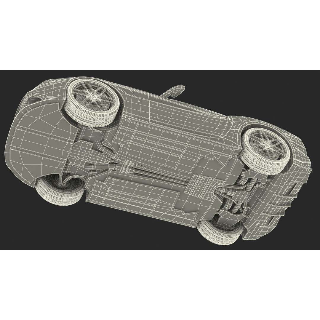 Generic Sport Car 3D Model – High Quality PBR Asset, FBX, OBJ - View 26