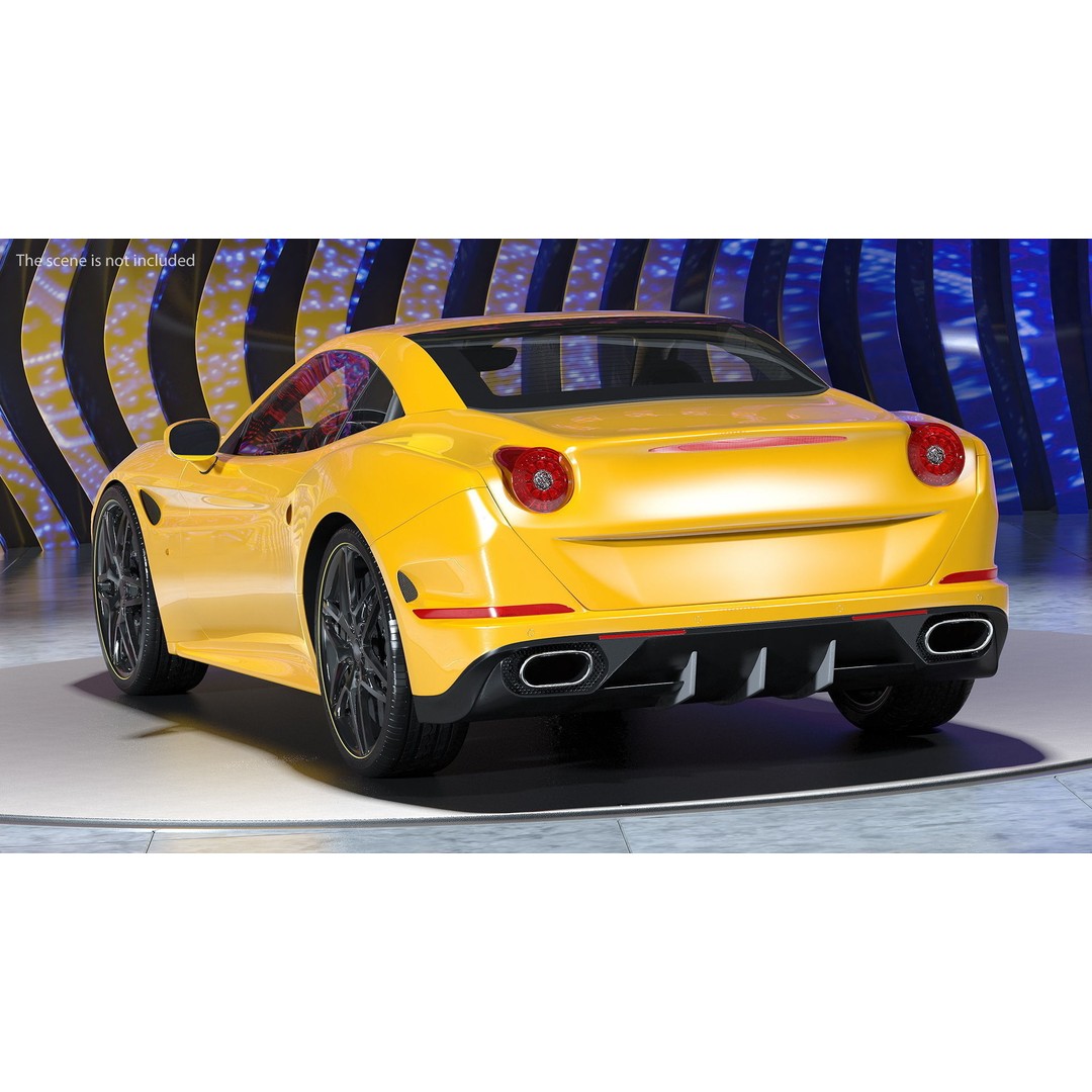 Generic Sport Car 3D Model – High Quality PBR Asset, FBX, OBJ - View 4