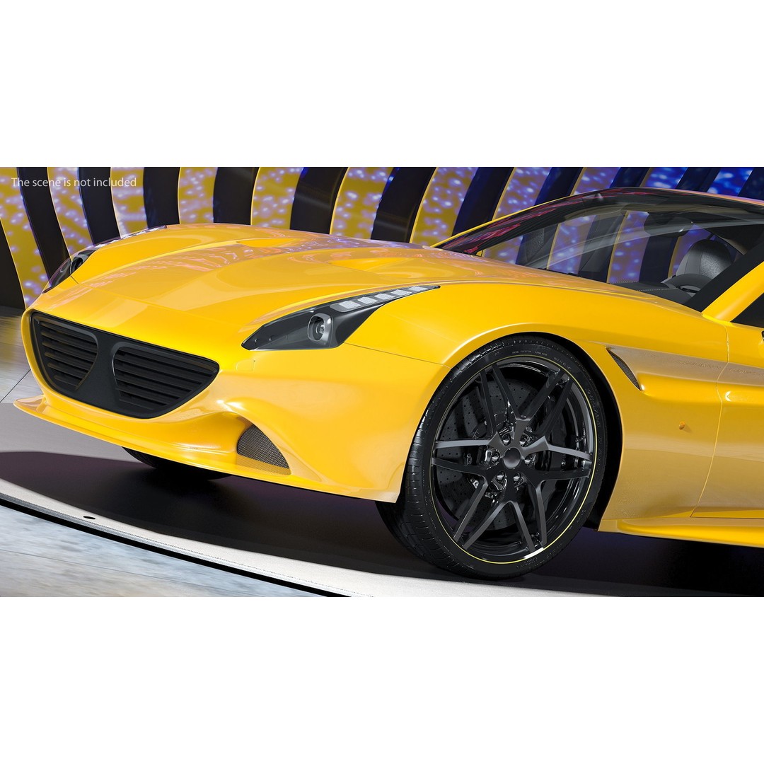 Generic Sport Car 3D Model – High Quality PBR Asset, FBX, OBJ - View 5