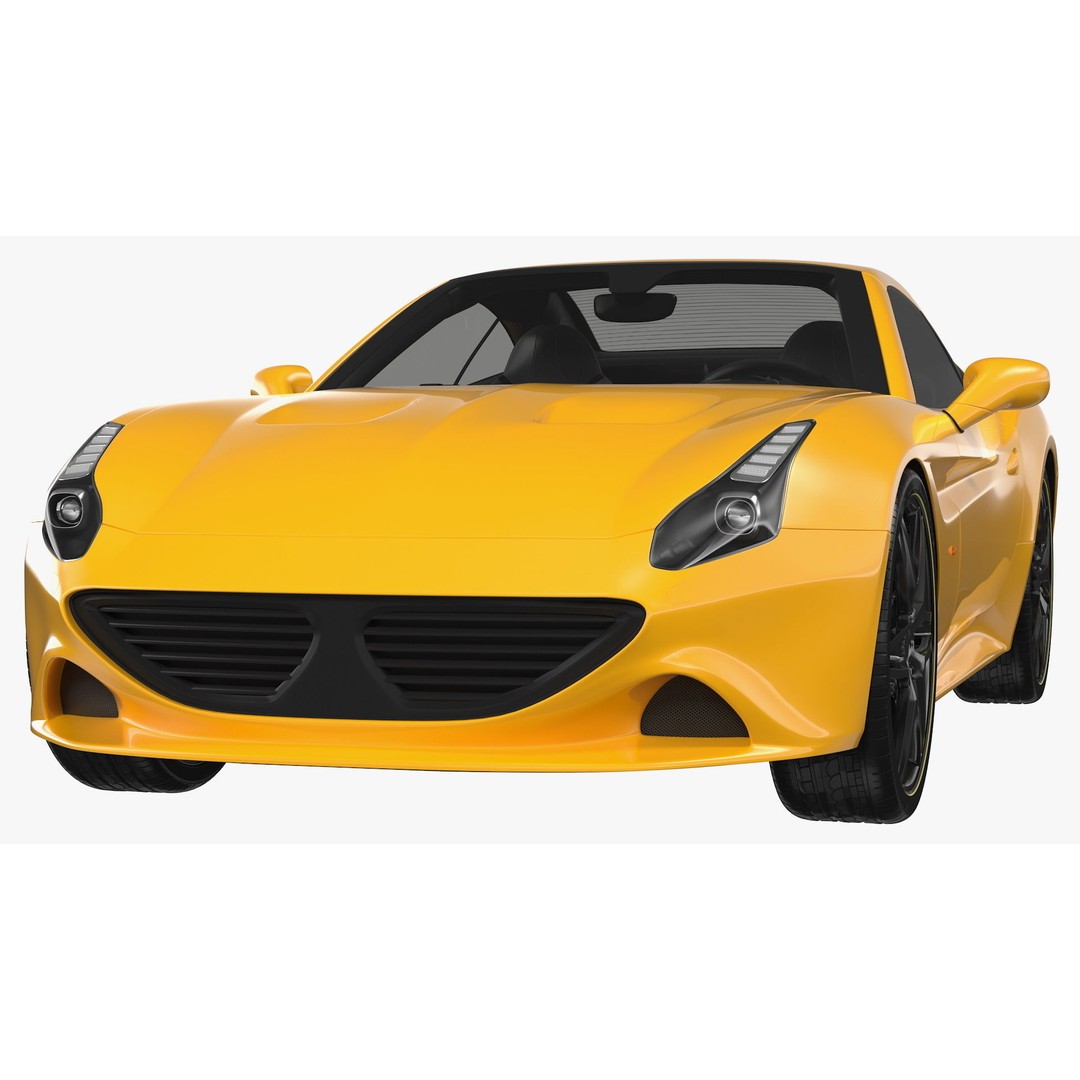 Generic Sport Car 3D Model – High Quality PBR Asset, FBX, OBJ - View 8