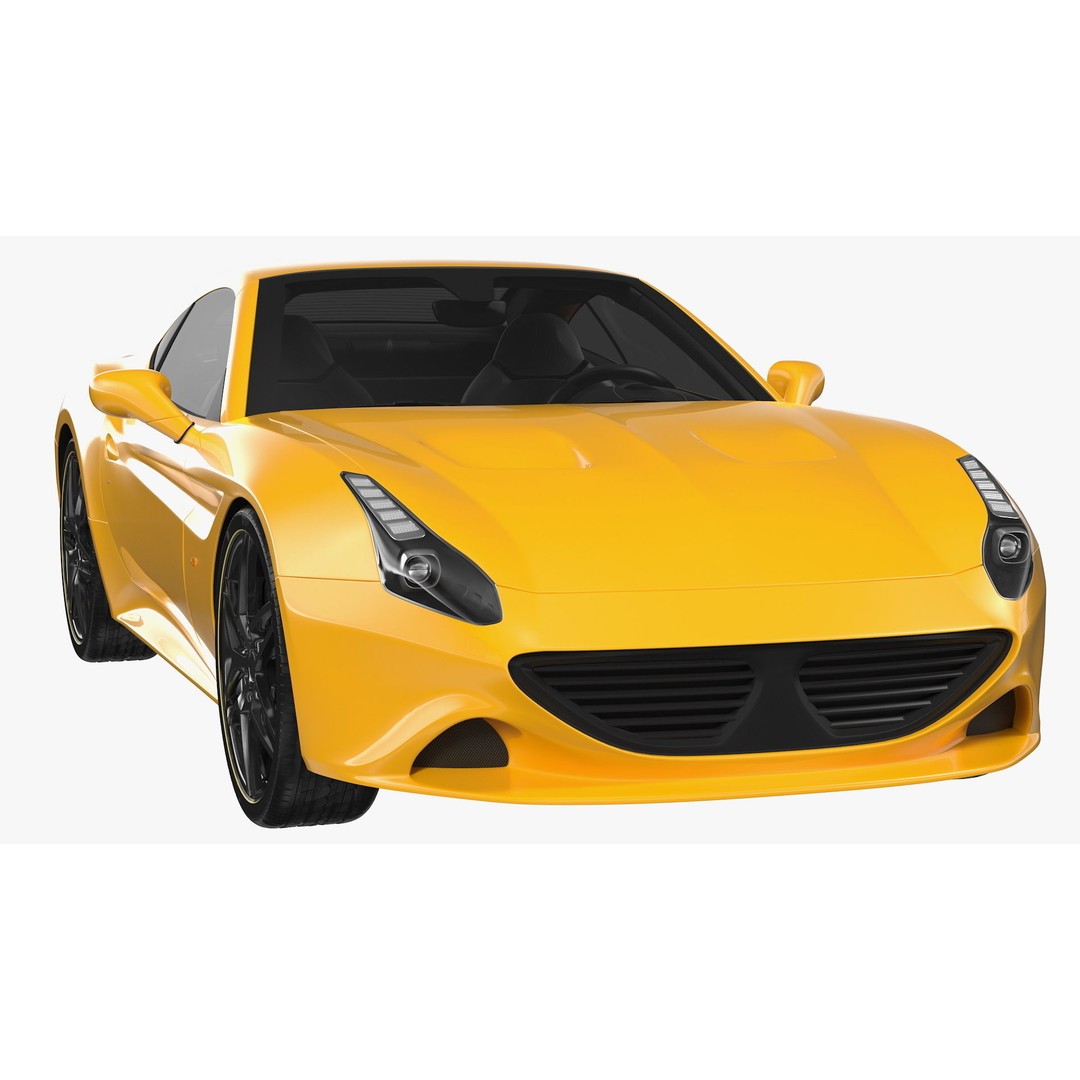Generic Sport Car 3D Model – High Quality PBR Asset, FBX, OBJ - View 9