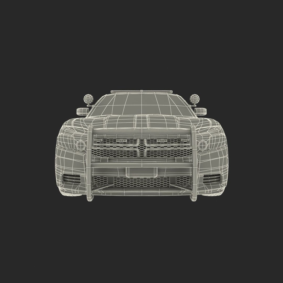 Generic Police Car 3D Model – High Quality Photoreal Asset, FBX, OBJ - View 57