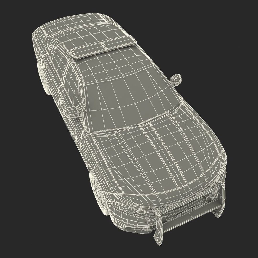 Generic Police Car 3D Model – High Quality Photoreal Asset, FBX, OBJ - View 58