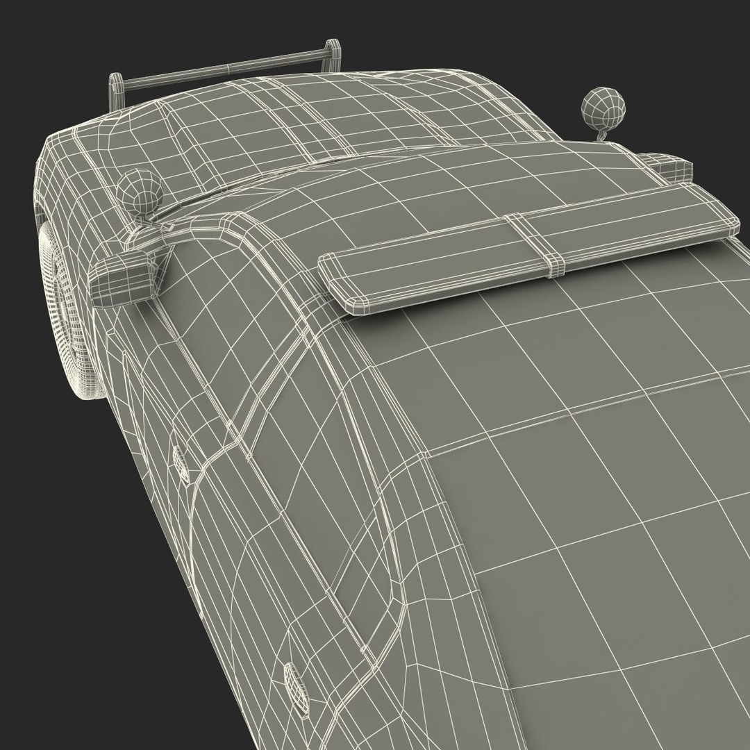 Generic Police Car 3D Model – High Quality Photoreal Asset, FBX, OBJ - View 66