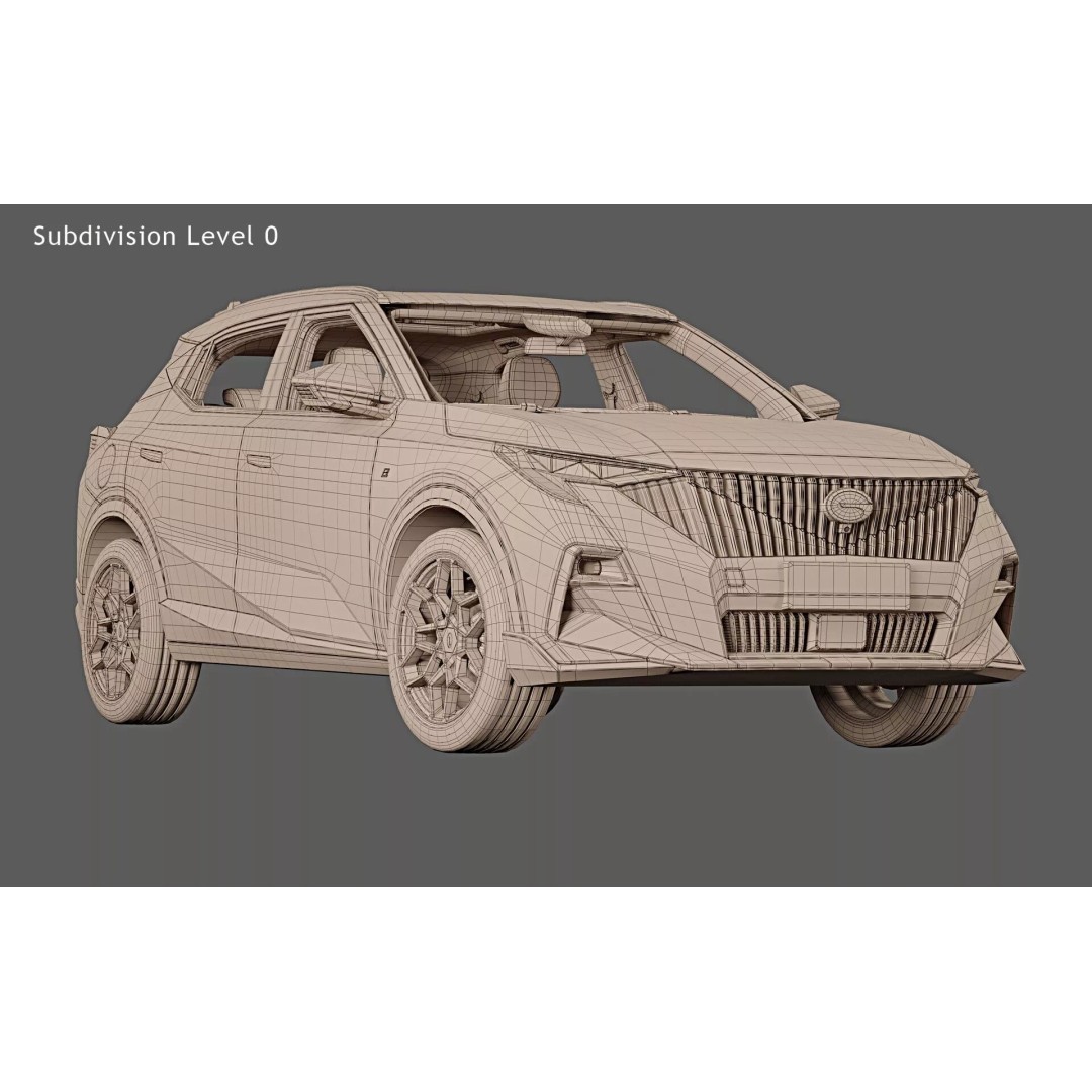 2025 GAC Emzoom GS3 3D Model – Photorealistic Game Asset, FBX, OBJ - View 30