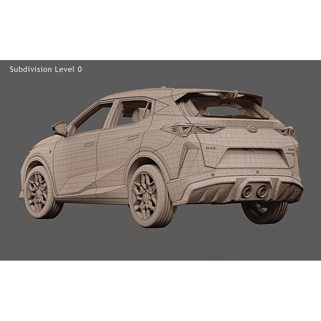 2025 GAC Emzoom GS3 3D Model – Photorealistic Game Asset, FBX, OBJ - View 31