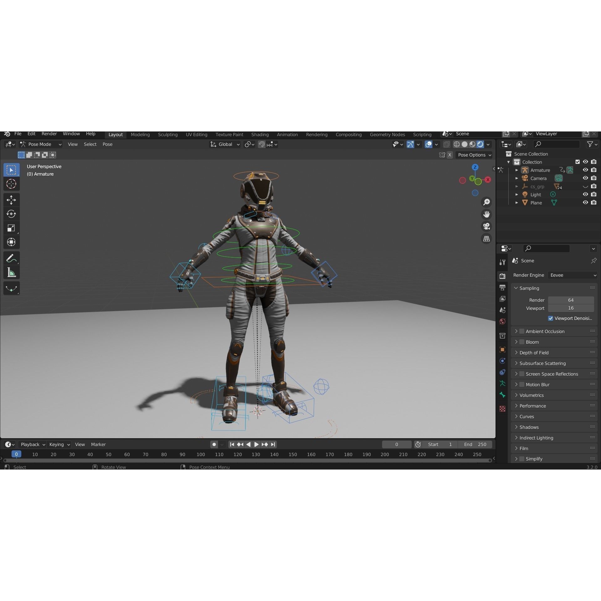 Mars Suit - Low-Poly Game-Ready 3D Model - View 10