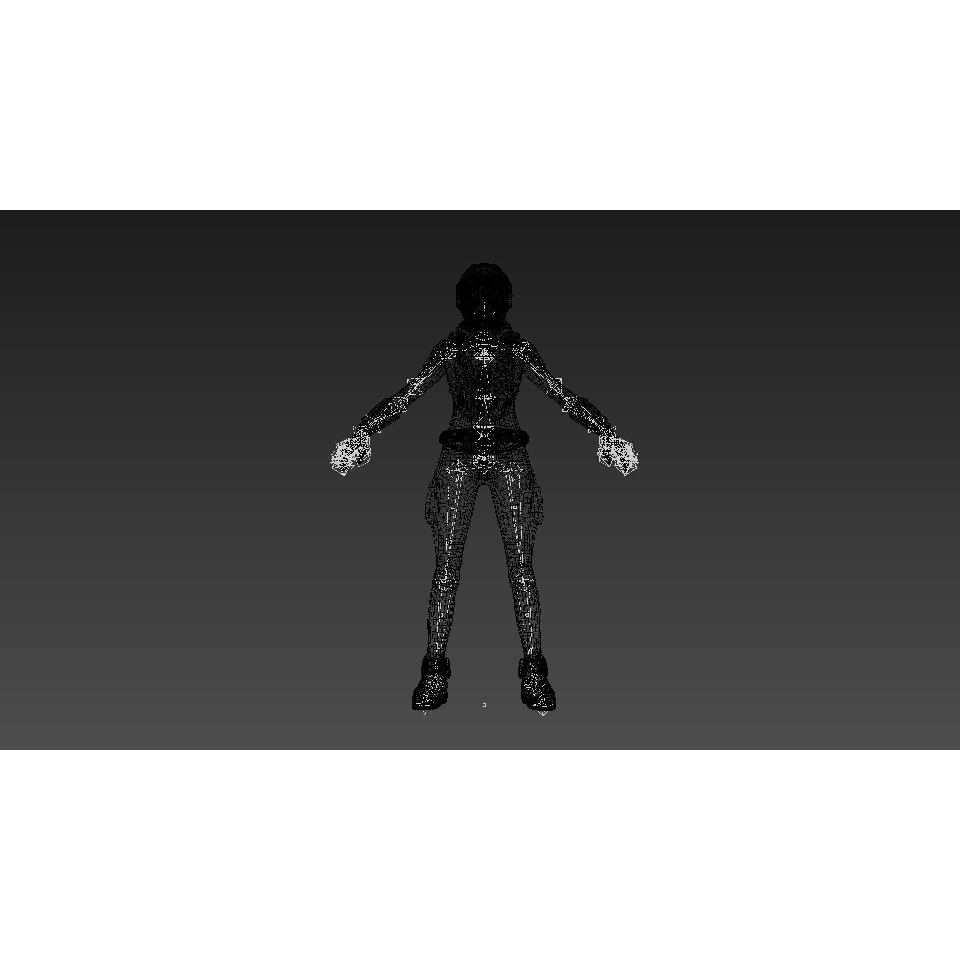 Mars Suit - Low-Poly Game-Ready 3D Model - View 12