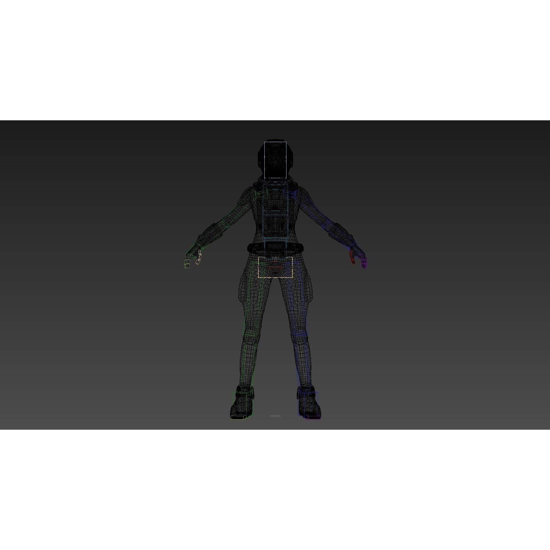 Mars Suit - Low-Poly Game-Ready 3D Model - View 13