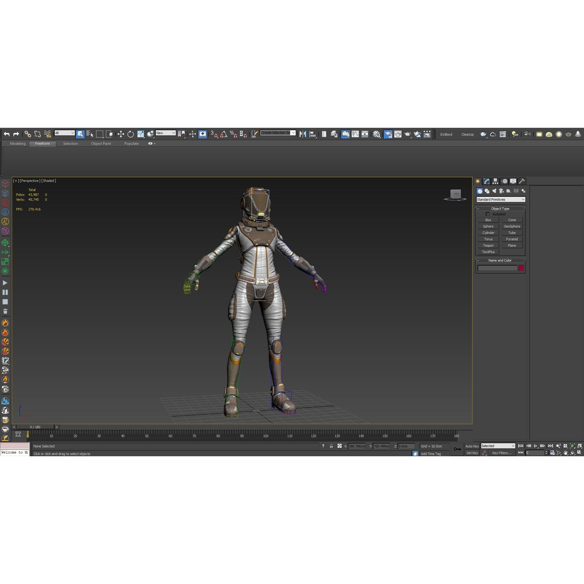 Mars Suit - Low-Poly Game-Ready 3D Model - View 6