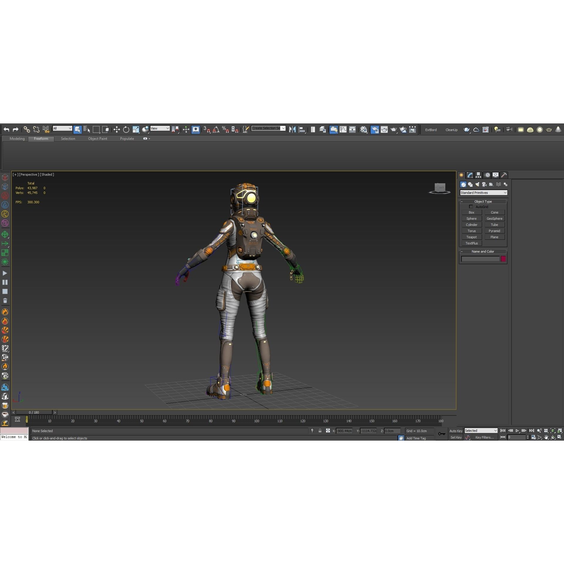 Mars Suit - Low-Poly Game-Ready 3D Model - View 8