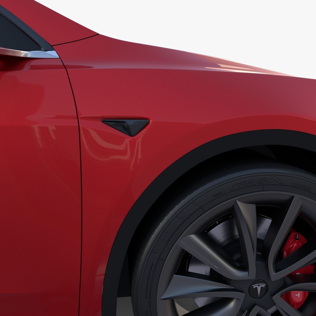 Tesla Model Y RWD 3D Model – Detailed Interior & Chassis, FBX, OBJ - View 17
