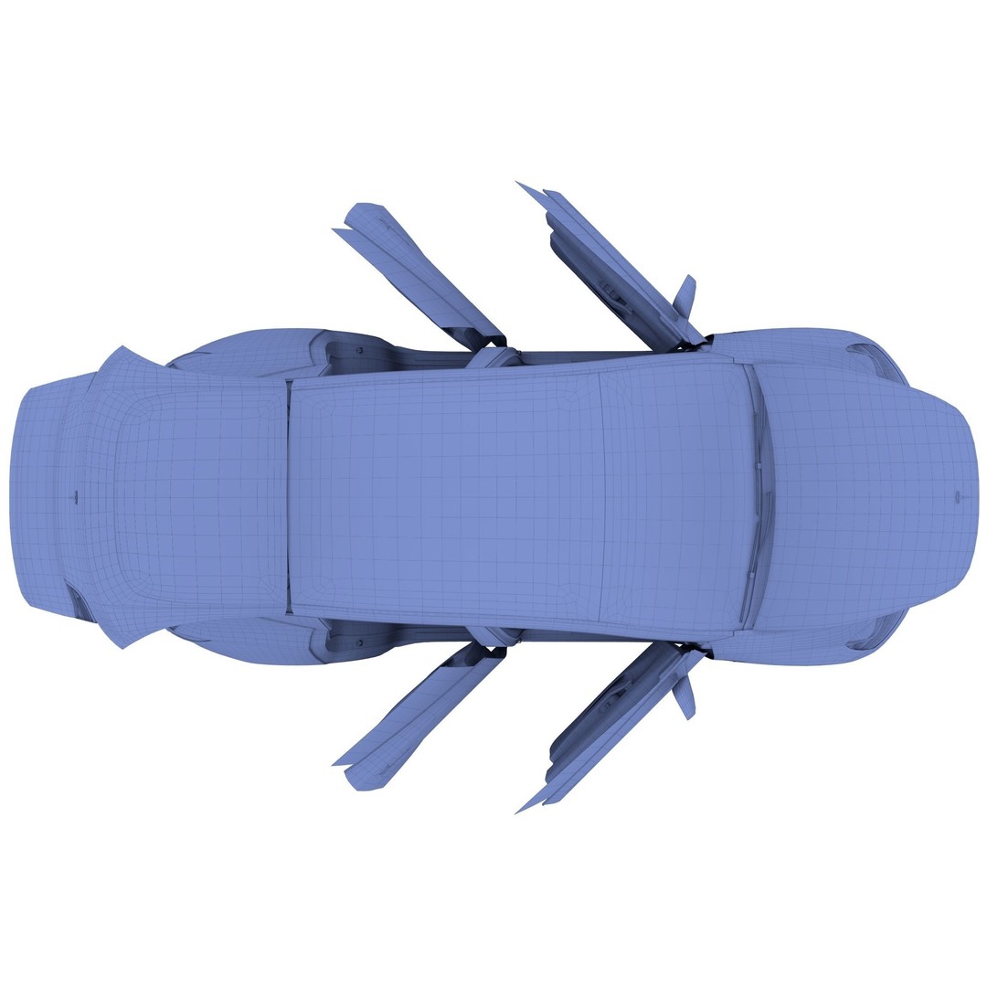 Tesla Model Y RWD 3D Model – Detailed Interior & Chassis, FBX, OBJ - View 55
