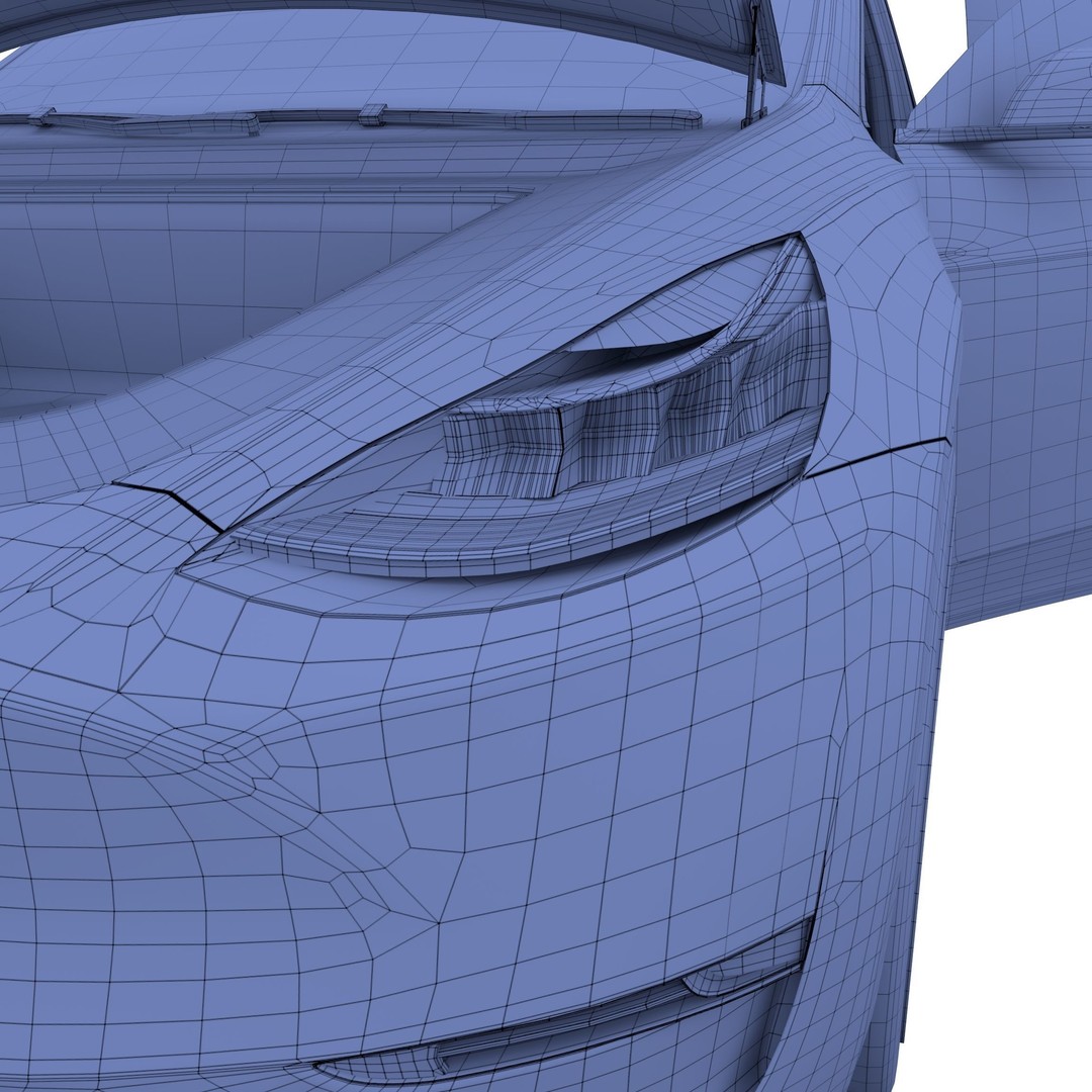 Tesla Model Y RWD 3D Model – Detailed Interior & Chassis, FBX, OBJ - View 59