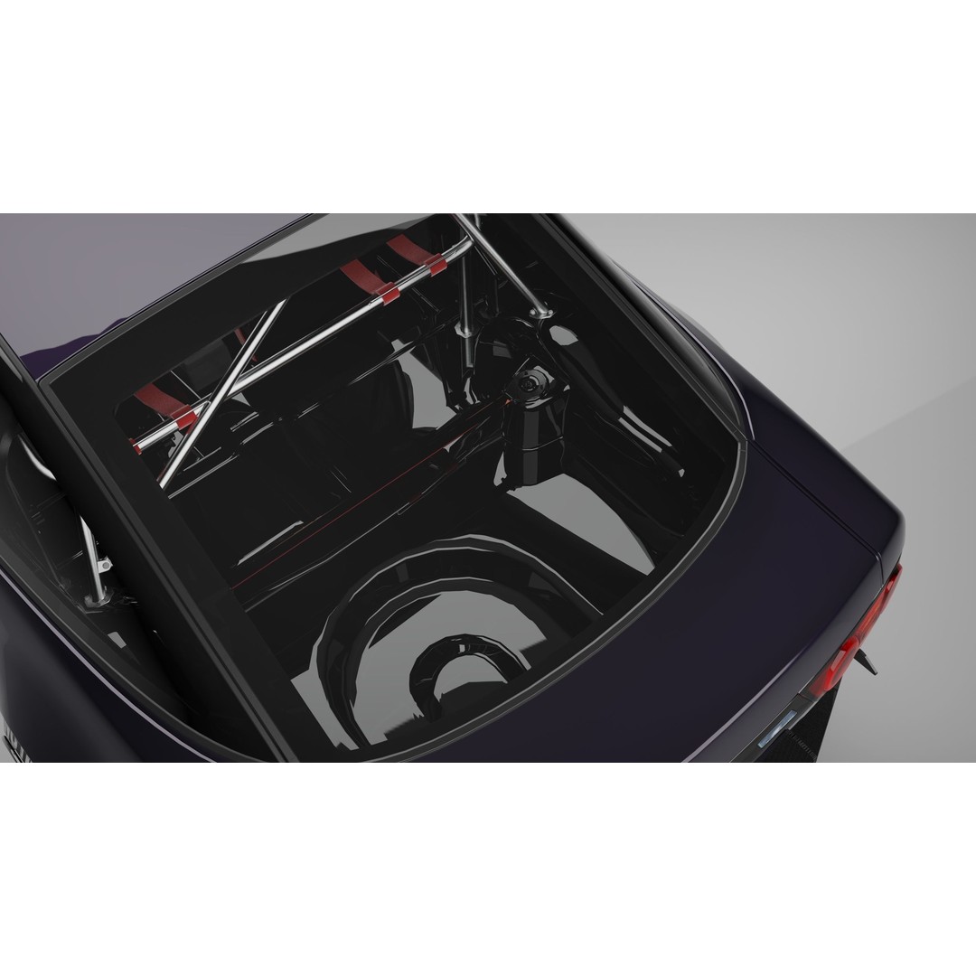 Nissan 180SX 3D Model – Drift Car with Custom Interior, FBX & OBJ - View 11