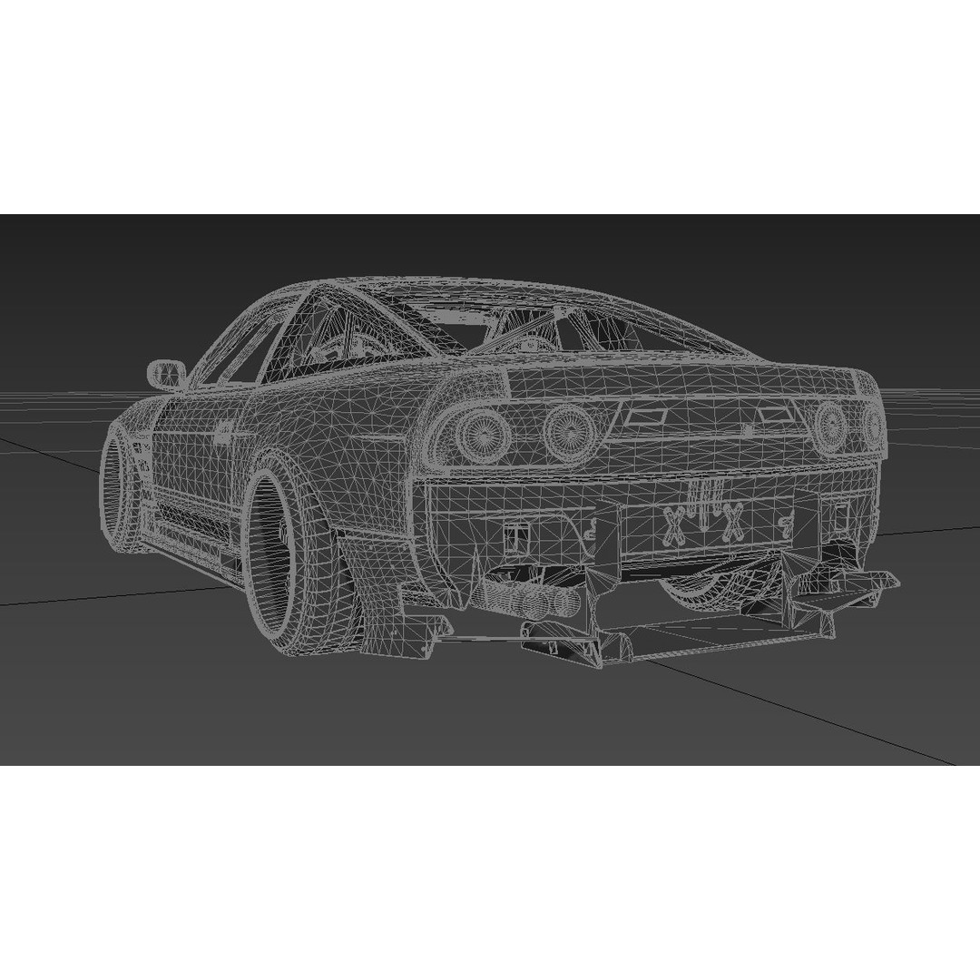 Nissan 180SX 3D Model – Drift Car with Custom Interior, FBX & OBJ - View 18