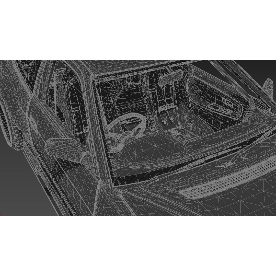 Nissan 180SX 3D Model – Drift Car with Custom Interior, FBX & OBJ - View 19