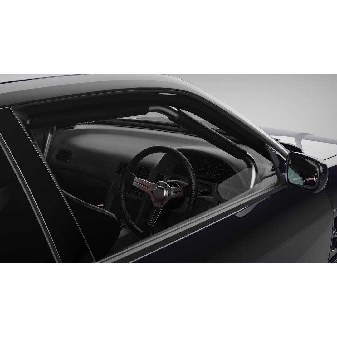 Nissan 180SX 3D Model – Drift Car with Custom Interior, FBX & OBJ - View 6
