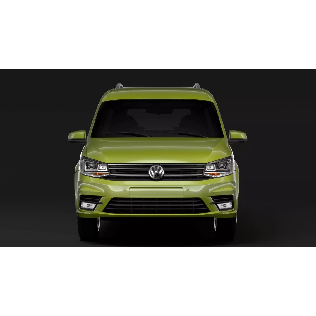 Volkswagen Caddy Maxi 2018 3D Model – High Poly Vehicle, FBX, OBJ - View 2