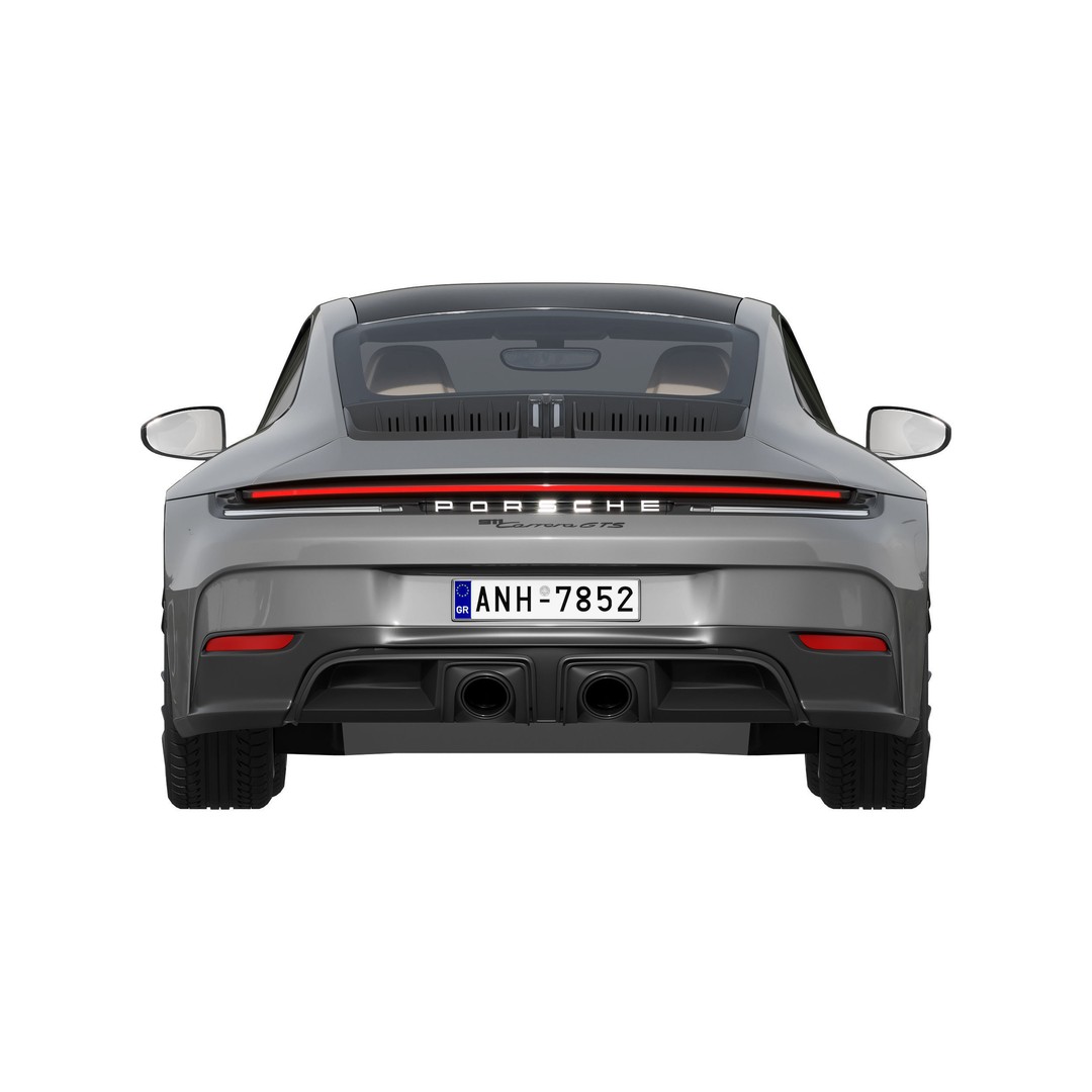 Porsche 911 Carrera GTS 2025 3D Model – High Poly Game Asset, FBX, OBJ - View 9