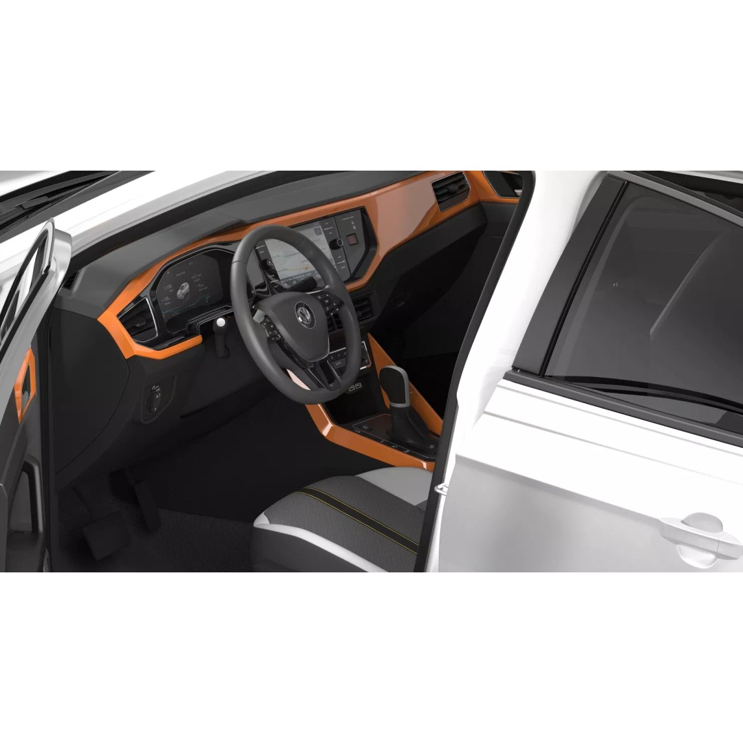 Volkswagen Polo 2018 3D Model – Simple Interior with PBR Textures, FBX - View 13