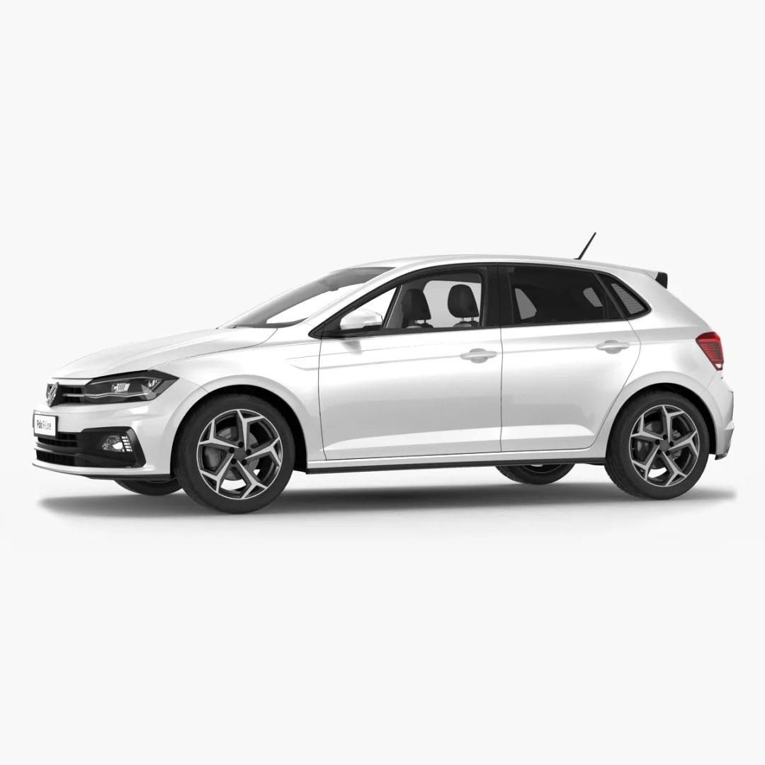 Volkswagen Polo 2018 3D Model – Simple Interior with PBR Textures, FBX - View 2