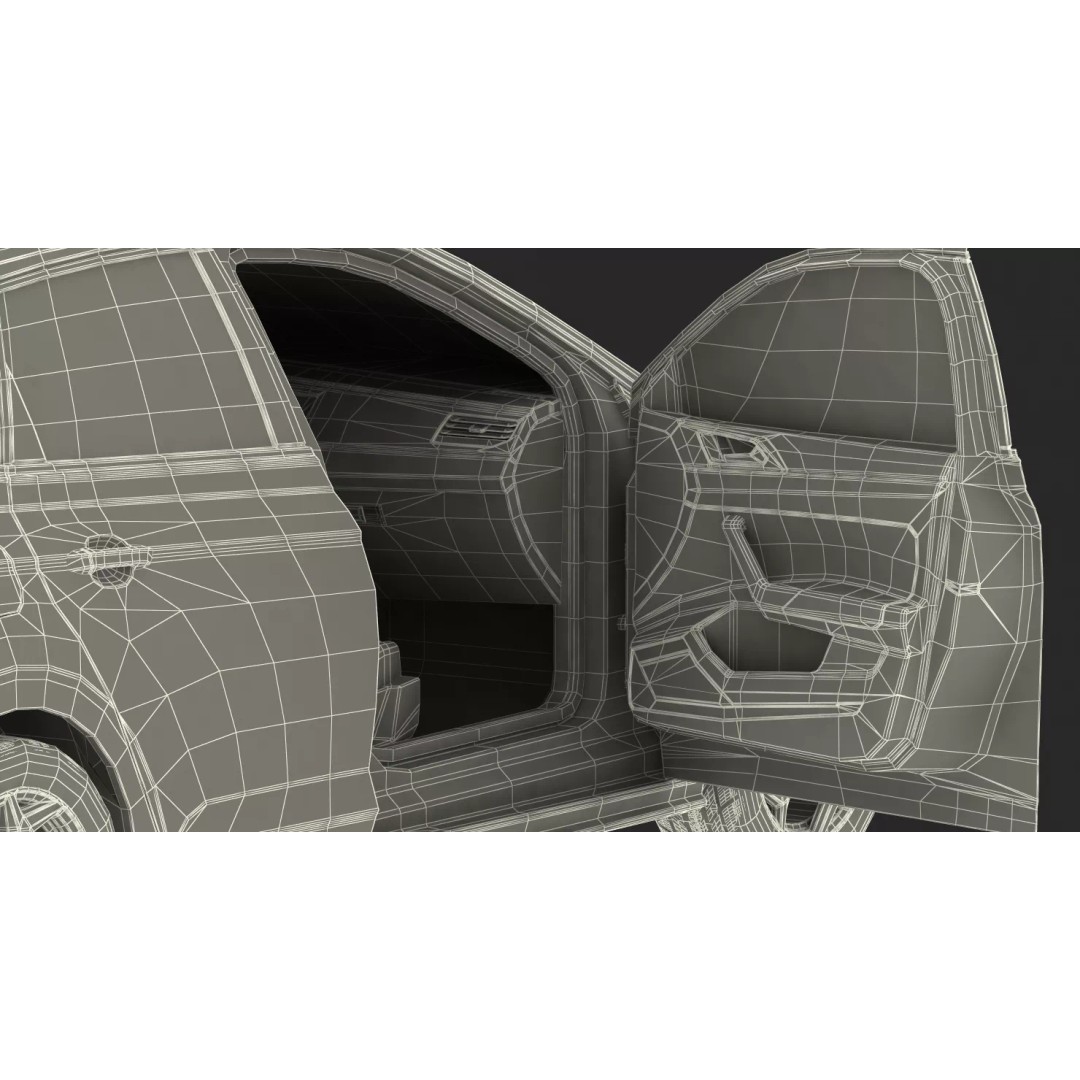 Volkswagen Polo 2018 3D Model – Simple Interior with PBR Textures, FBX - View 27