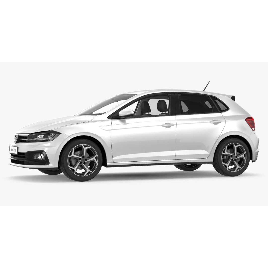Volkswagen Polo 2018 3D Model – Simple Interior with PBR Textures, FBX - View 3