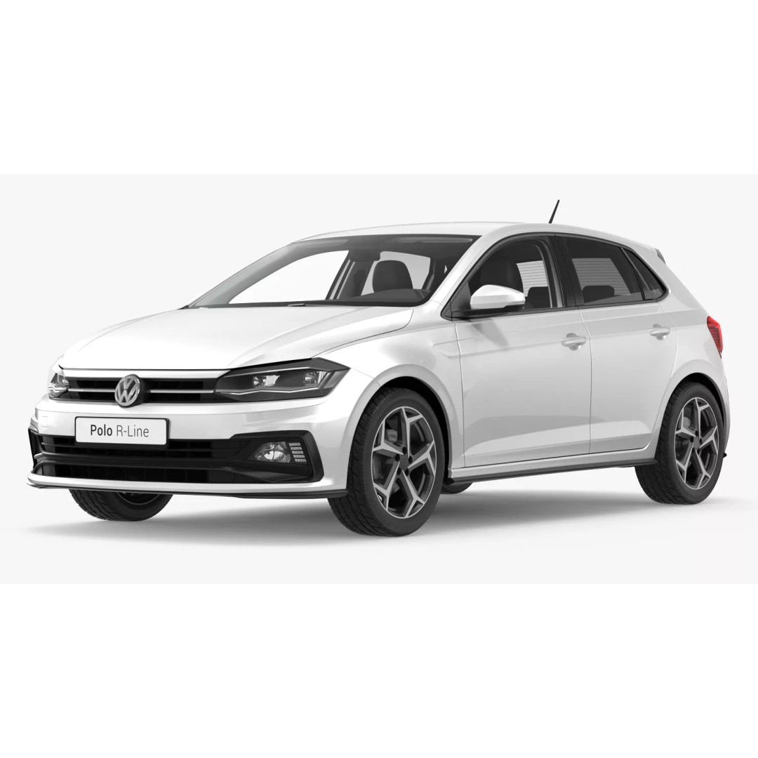 Volkswagen Polo 2018 3D Model – Simple Interior with PBR Textures, FBX - View 6