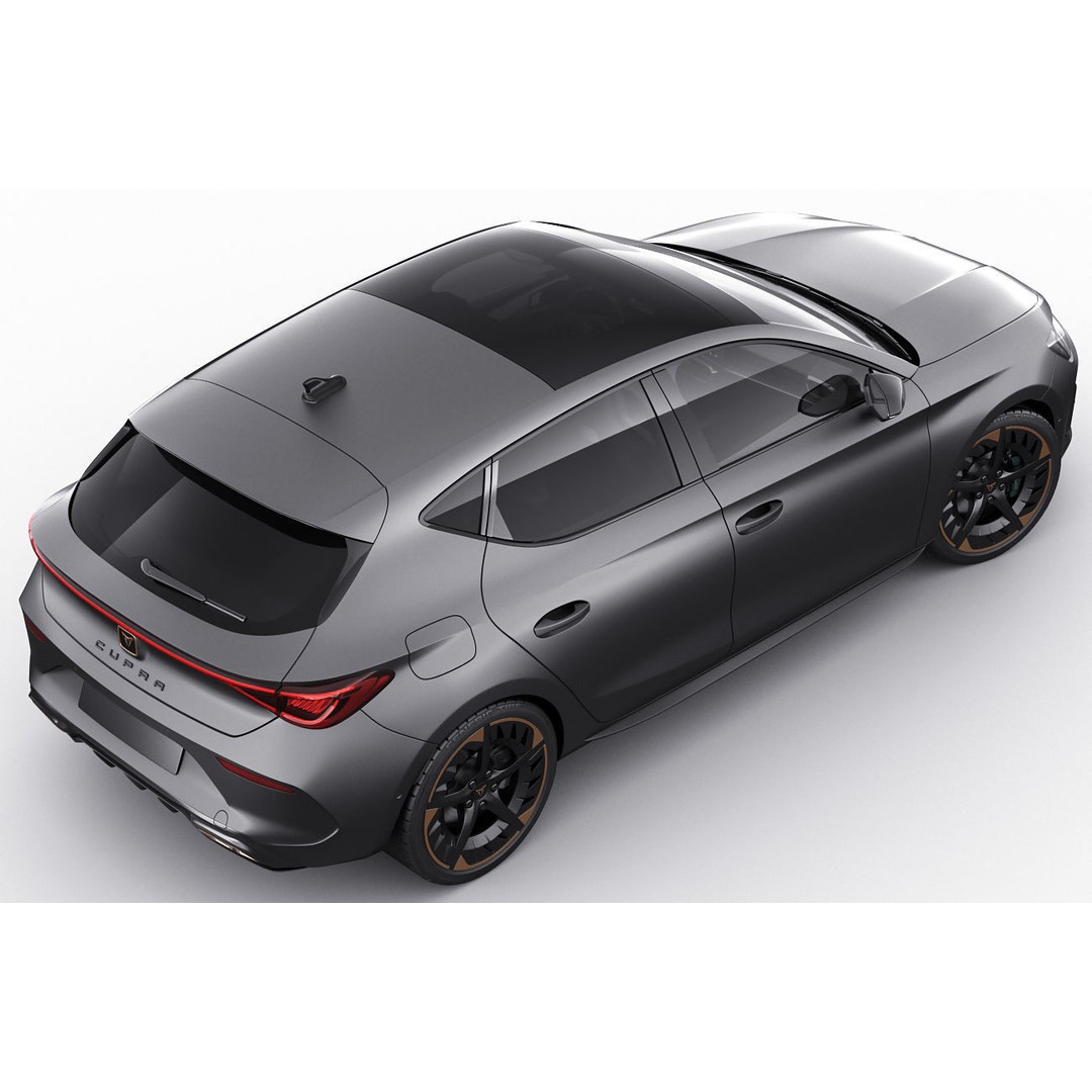 Cupra Leon 2021 3D Model – Detailed Sport Hatchback, FBX, OBJ - View 10