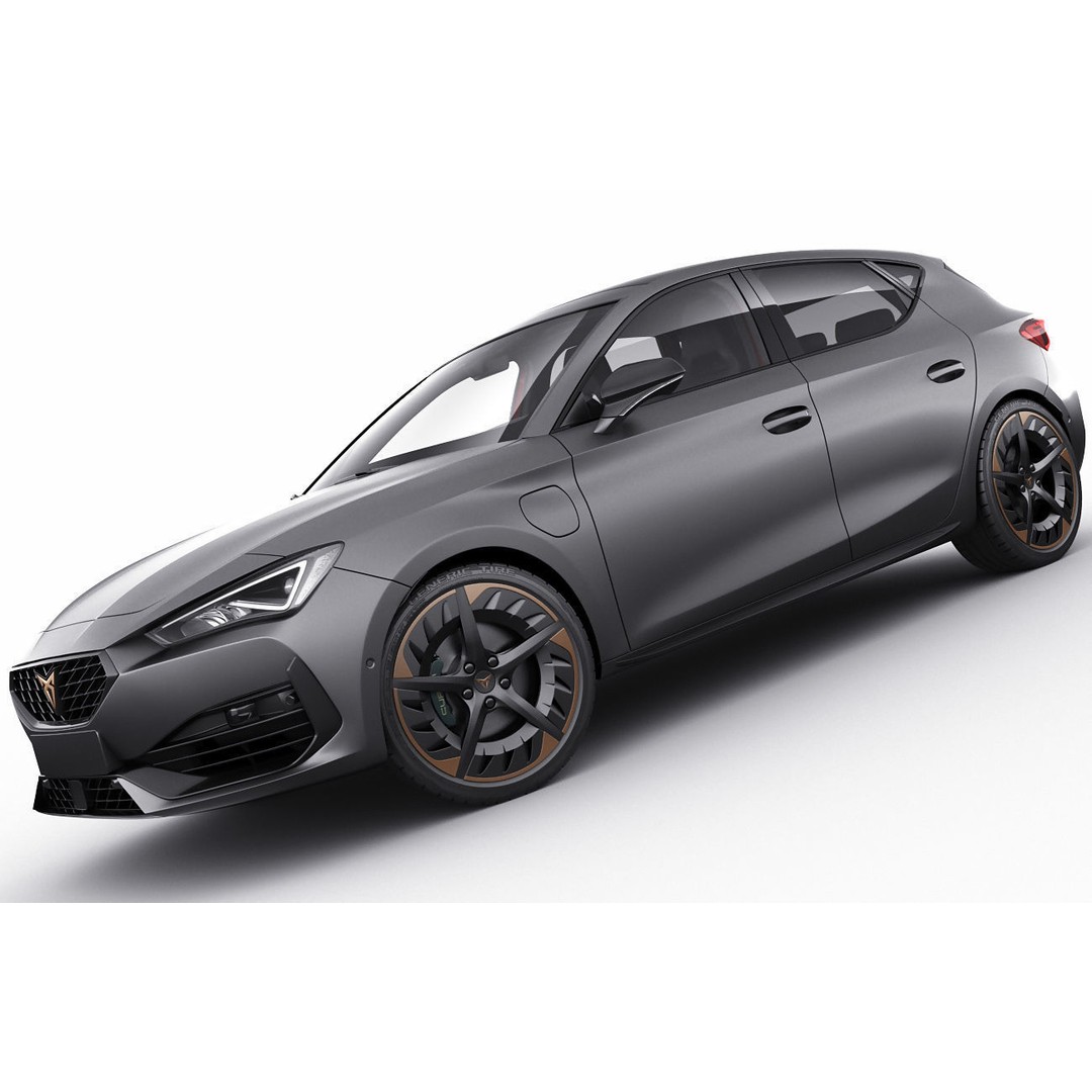Cupra Leon 2021 3D Model – Detailed Sport Hatchback, FBX, OBJ - View 11