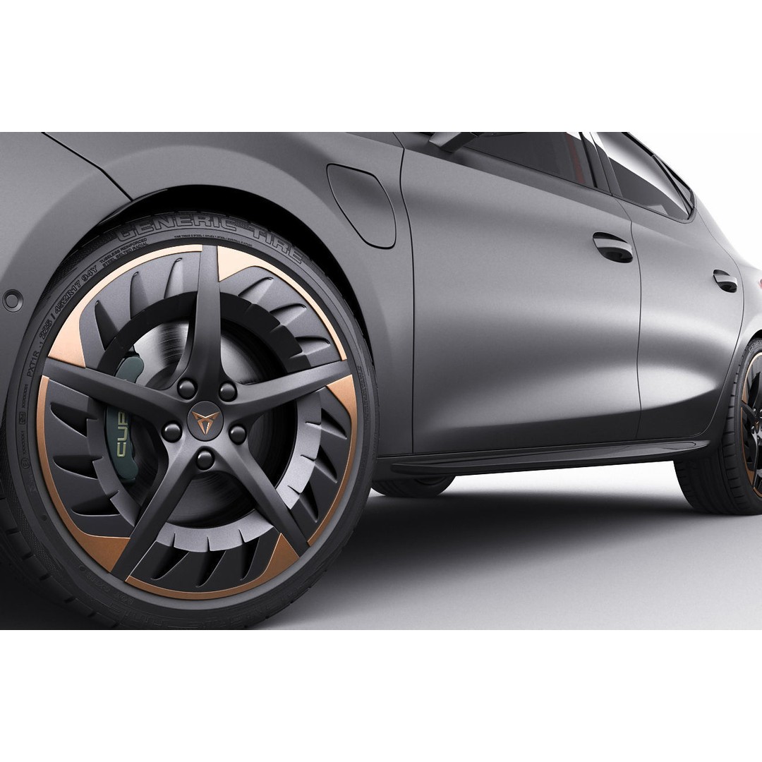 Cupra Leon 2021 3D Model – Detailed Sport Hatchback, FBX, OBJ - View 13