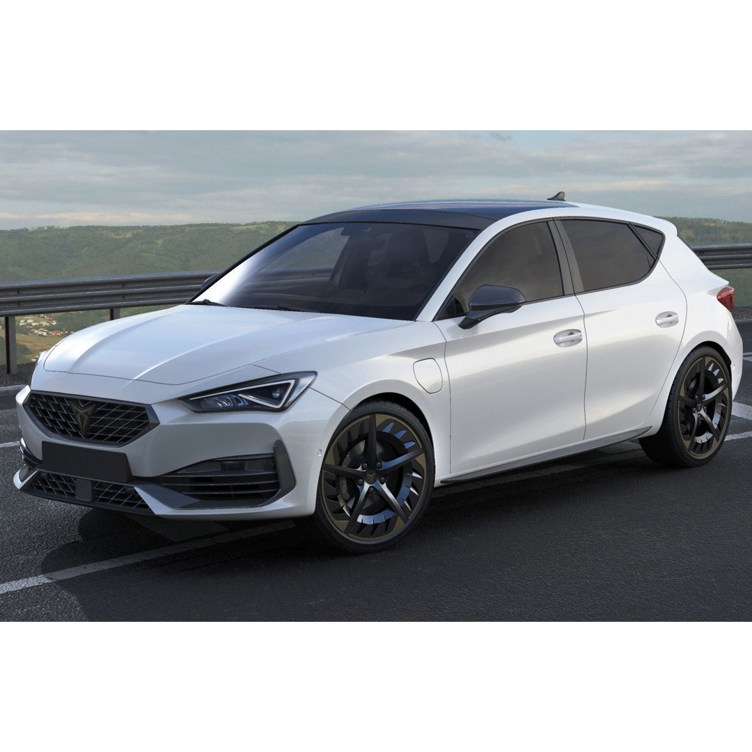 Cupra Leon 2021 3D Model – Detailed Sport Hatchback, FBX, OBJ - View 18