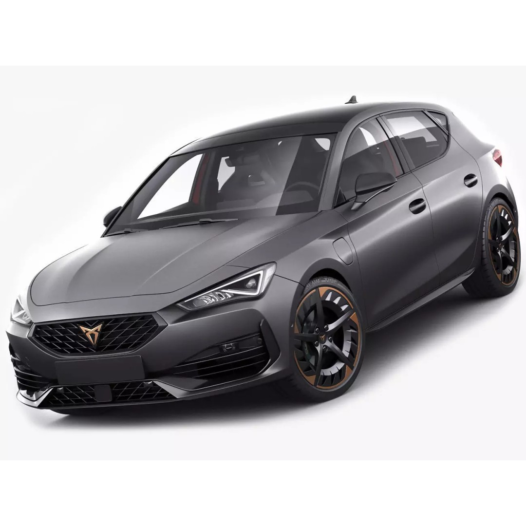Cupra Leon 2021 3D Model – Detailed Sport Hatchback, FBX, OBJ - View 2