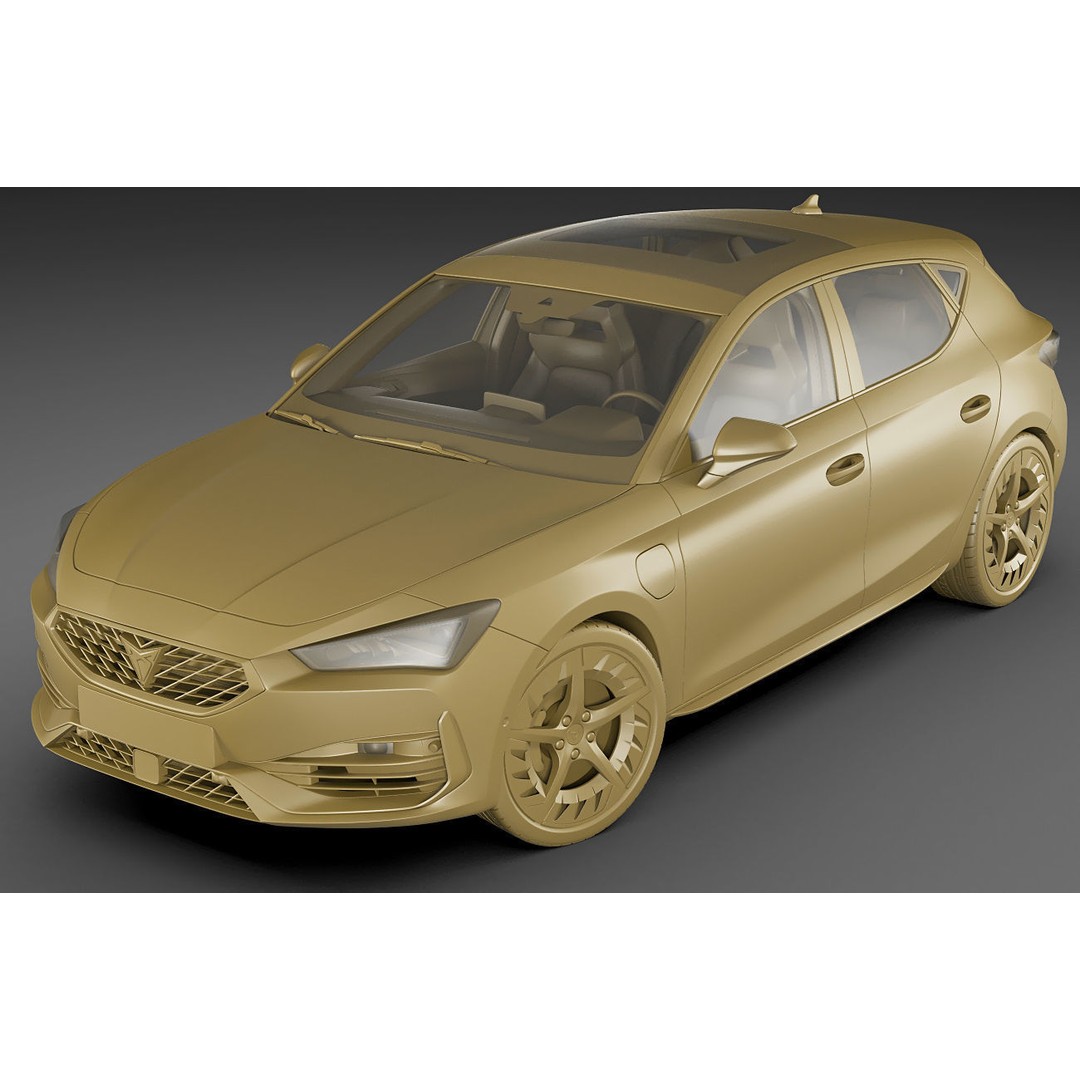 Cupra Leon 2021 3D Model – Detailed Sport Hatchback, FBX, OBJ - View 20