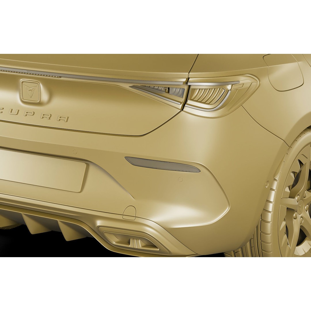 Cupra Leon 2021 3D Model – Detailed Sport Hatchback, FBX, OBJ - View 23