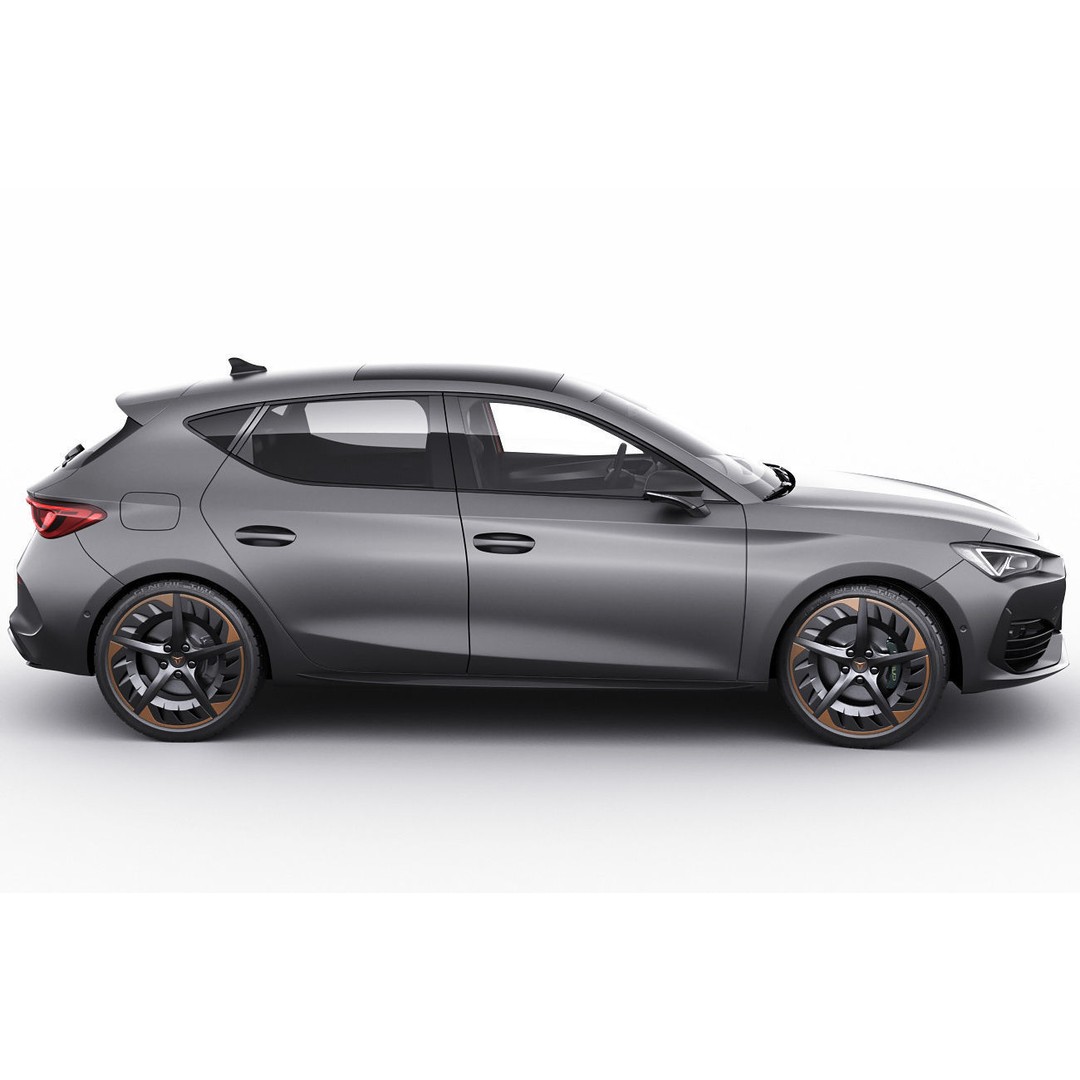 Cupra Leon 2021 3D Model – Detailed Sport Hatchback, FBX, OBJ - View 4