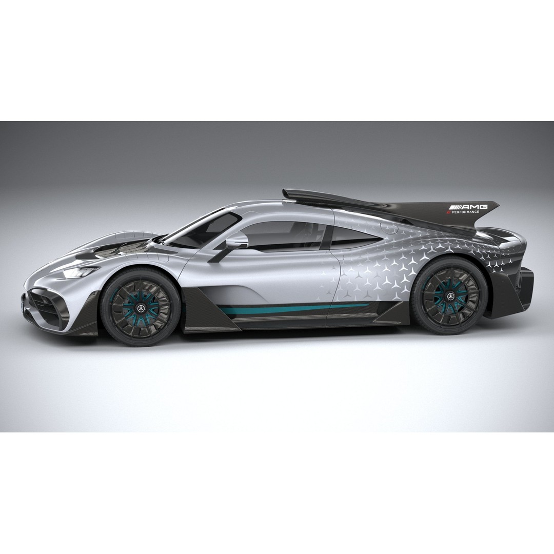 Mercedes-Benz AMG ONE 3D Model – High Poly Racing Car, FBX, OBJ - View 10