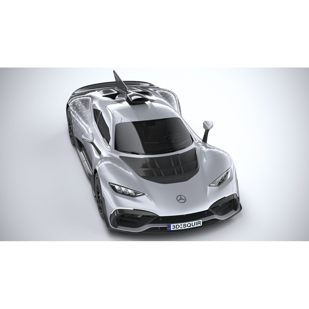 Mercedes-Benz AMG ONE 3D Model – High Poly Racing Car, FBX, OBJ - View 14
