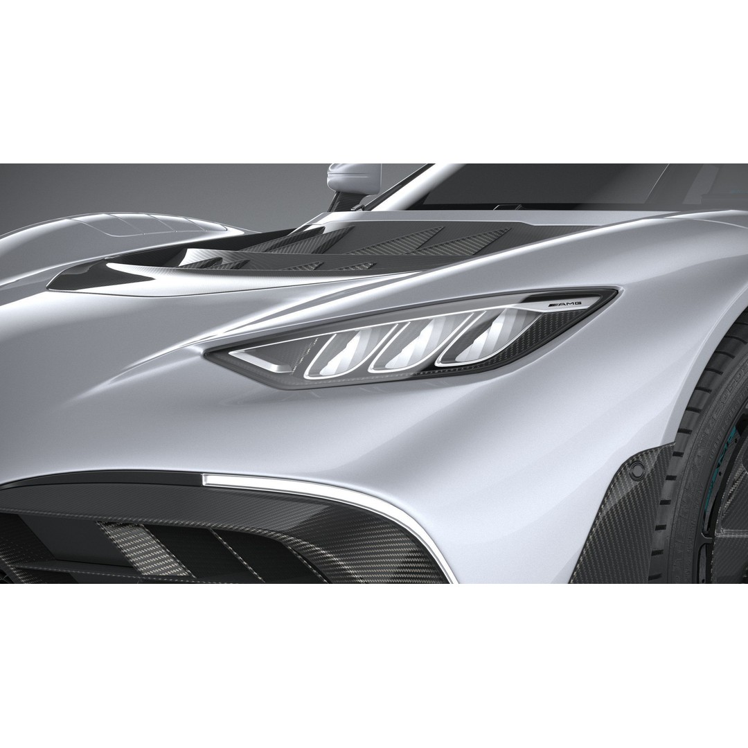 Mercedes-Benz AMG ONE 3D Model – High Poly Racing Car, FBX, OBJ - View 16