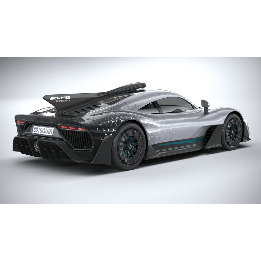 Mercedes-Benz AMG ONE 3D Model – High Poly Racing Car, FBX, OBJ - View 19