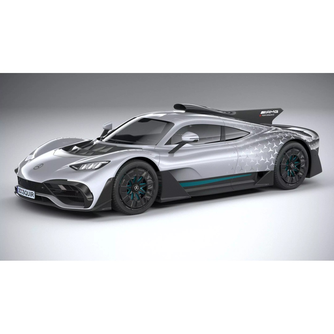 Mercedes-Benz AMG ONE 3D Model – High Poly Racing Car, FBX, OBJ - View 2