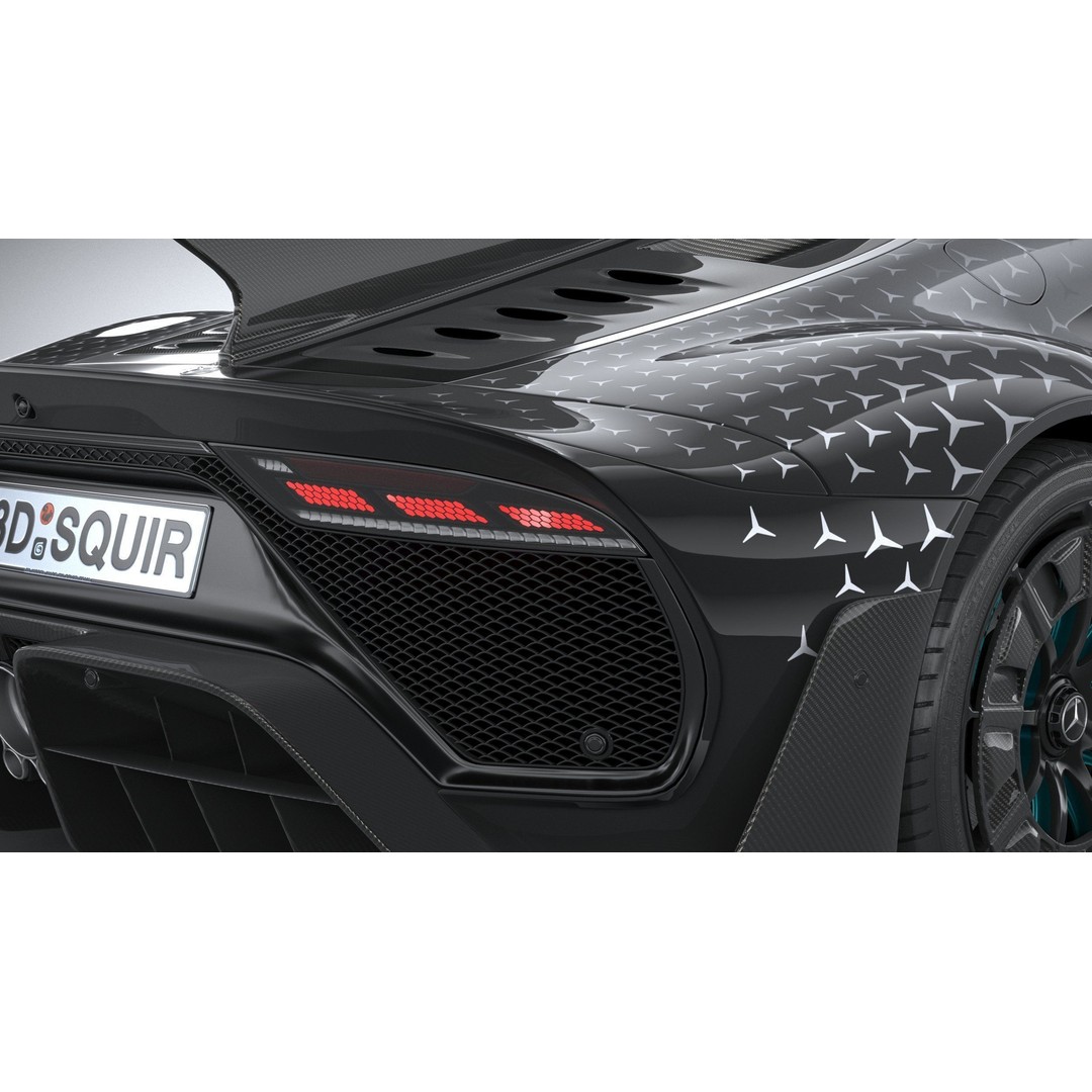 Mercedes-Benz AMG ONE 3D Model – High Poly Racing Car, FBX, OBJ - View 20