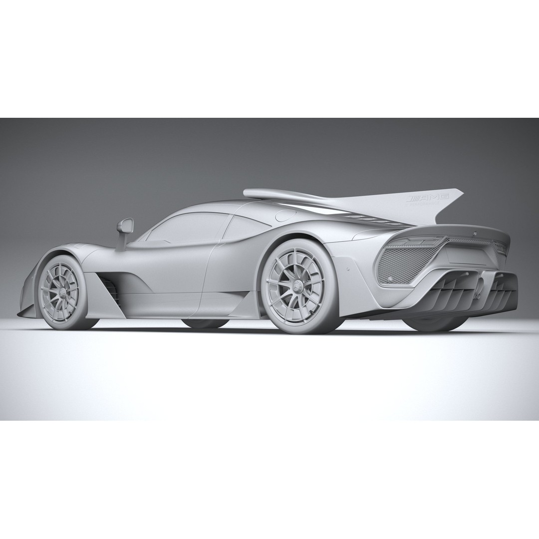 Mercedes-Benz AMG ONE 3D Model – High Poly Racing Car, FBX, OBJ - View 23