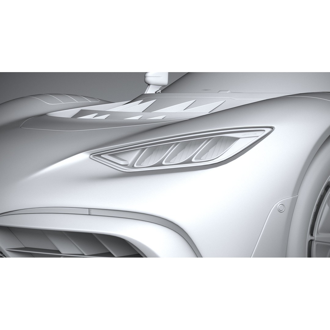 Mercedes-Benz AMG ONE 3D Model – High Poly Racing Car, FBX, OBJ - View 25
